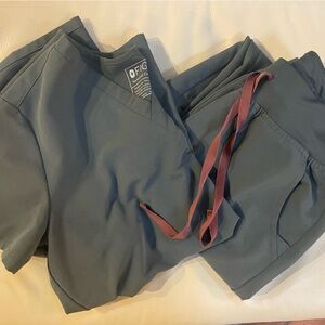 Olive green scrub set